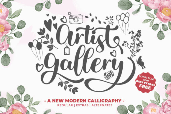 Artist Gallery: A Contemporary Script Font for Digital Branding
