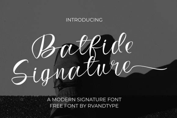 Batfide Signature Font for Elegant Handmade Branding