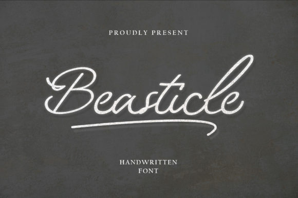 Beasticle: A Sweet Cursive Handwritten Font for Romantic Campaigns