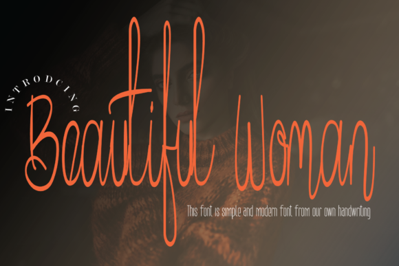 Beautiful Woman: Elegant Script Handwritten Font