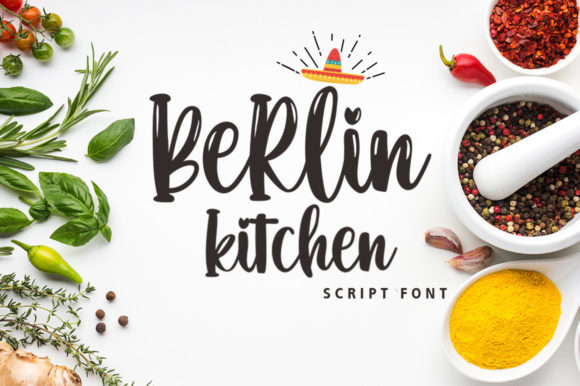 Berlin Kitchen Font Font: A Timeless Script Handwritten Typeface