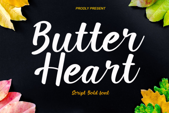 Butter Heart: A Whimsical Script Font for Editorial Charm