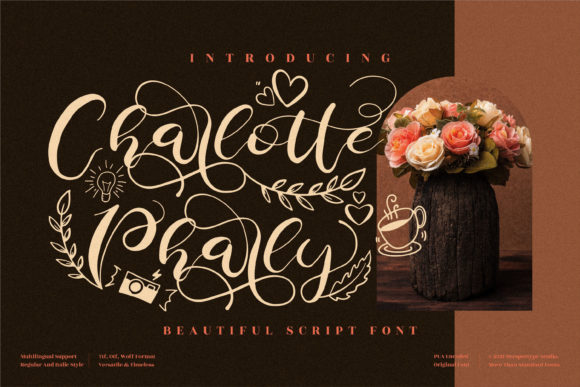 Charlotte Pharly Script Font for Elegant Branding