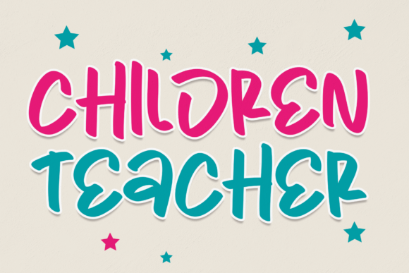 Children Teacher Font for Friendly, Professional Branding