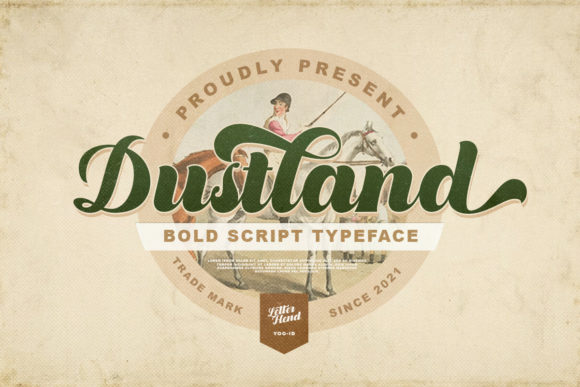Dustland: Vintage Script Handwritten Font for Crafters