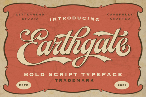 Earthgate: Bold Handwritten Font for Headlines That Stick