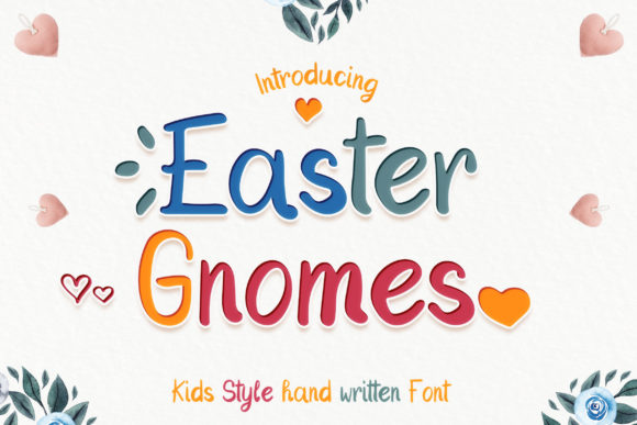 Easter Gnomes Font for Sweet, Playful Handmade Designs