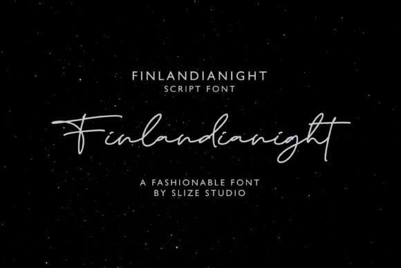 Finlandianight Script Font for Handmade Creators