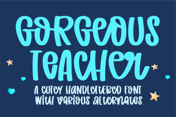 Gorgeous Teacher Script Handwritten Font