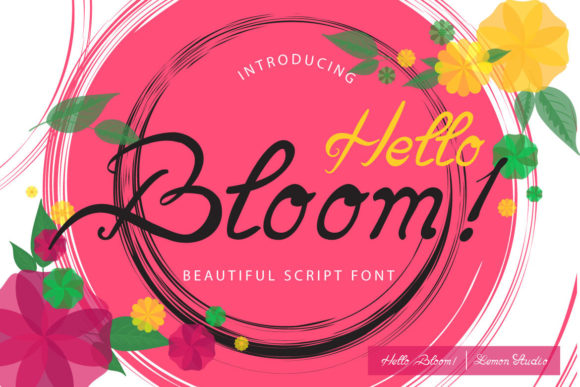 Hello Bloom: A Fresh Modern Handwritten Font for Small Business Branding