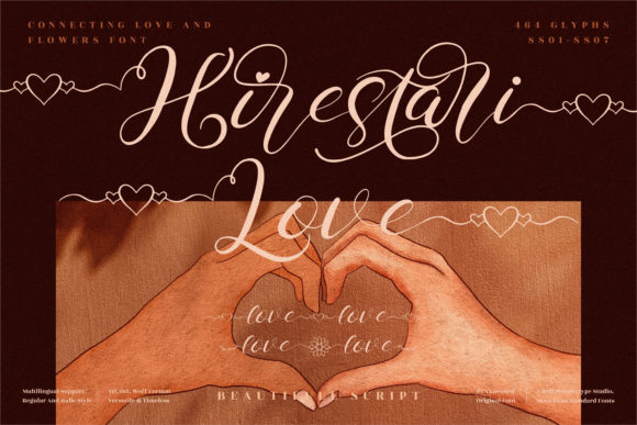 Hirestari Love Script Font for Elegant Branding