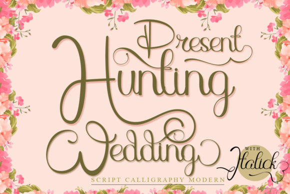 Hunting Wedding Script Handwritten Font for Elegant Digital Branding