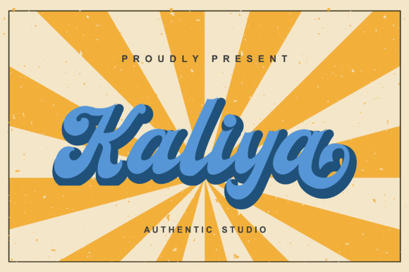 Kaliya: A Retro Cursive Font for Confident Headlines