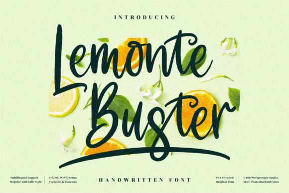 Lemonte Buster Script Font for Handmade Creators
