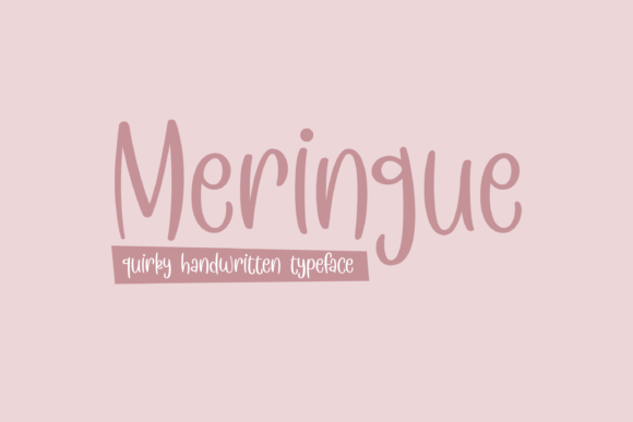 Meringue Font: A Quirky Script Handwritten Typeface for Creative Brands