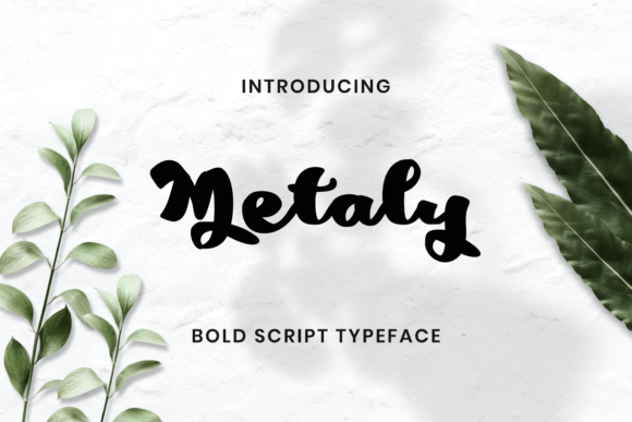 Metaly Script Font for Professional Small Business Branding