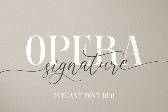 Opera Signature Font for Polished Brand Identity