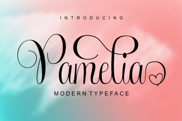 Pamelia: A Refined Script Font for Elegant Editorial Design