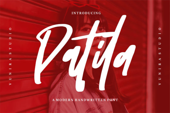 Patila: A Whimsical Paint-Brushed Script Font for Editorial Design