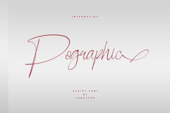 Pographic: A Delicate Script Handwritten Font for Editorial Elegance