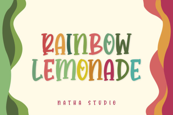Rainbow Lemonade Script Handwritten Font for Crafters