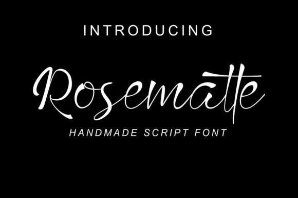 Rosematte Script Font for Small Business Branding