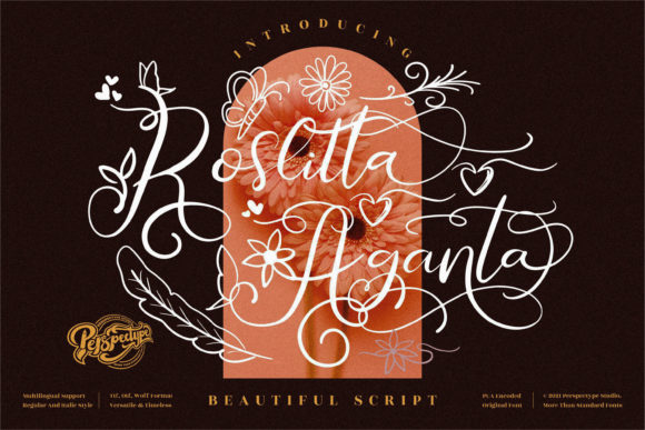 Roslitta Aganta Script Font for Elegant Handmade Brands