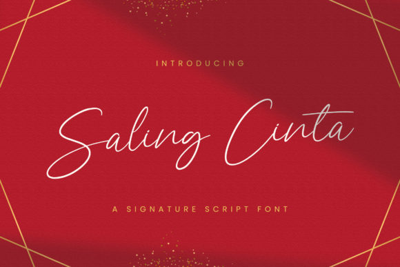 Saling Cinta Script Handwritten Font for Personalized Campaigns