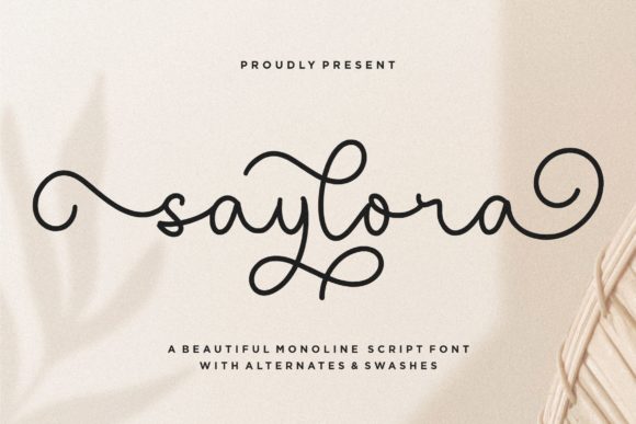 Saylora Font: A Light Handwritten Script for Luxury Branding