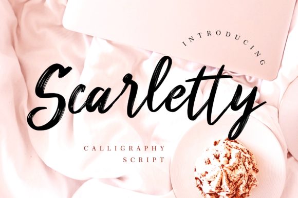 Scarletty Font: Elegant Handwritten Script for Makers