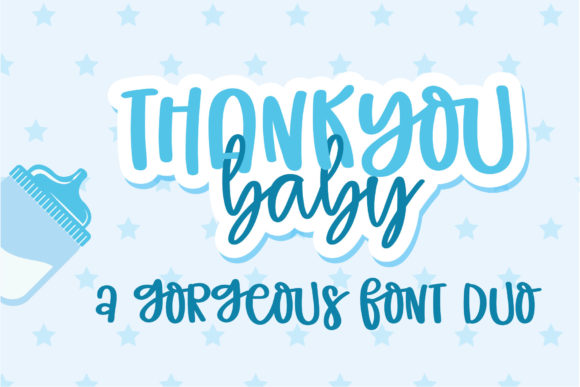 Thank You Baby Script Handwritten Font for Delicate Brand Moments