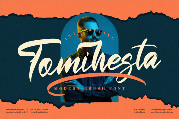 Tomihesta: A Modern Paint Brushed Script Font for Bold Brand Identity
