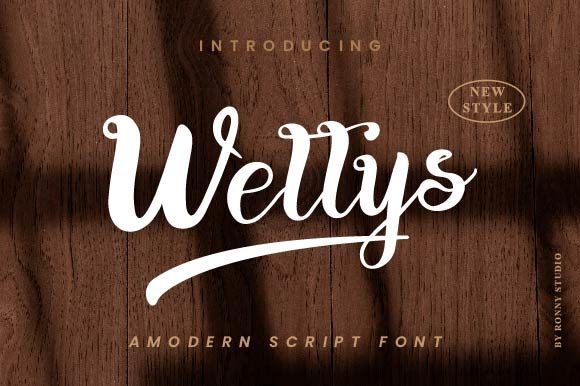 Wellys Script Font for Editorial Charm and Playful Typography