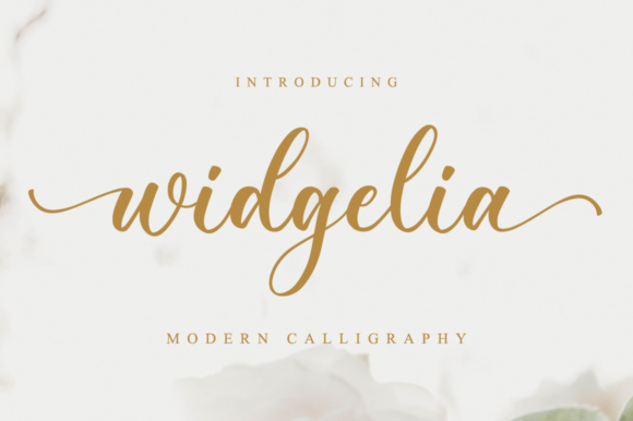 Widgelia Font: A Delicate Script Handwritten Typeface for Luxury Branding